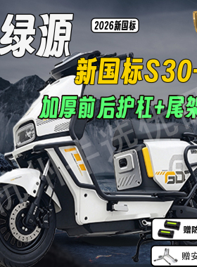 适配绿源新国标S30-D护杠保险杠S30电自加厚尾架货架外卖护架配件
