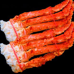 俄罗斯进口帝王蟹蟹腿 蟹脚 蟹肩 熟冻蟹钳皇帝蟹足 大怪腿蜘蛛蟹