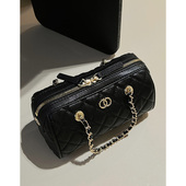 编码 813 小香风25P系列荔枝皮保龄球波士顿斜跨包菱格链条包