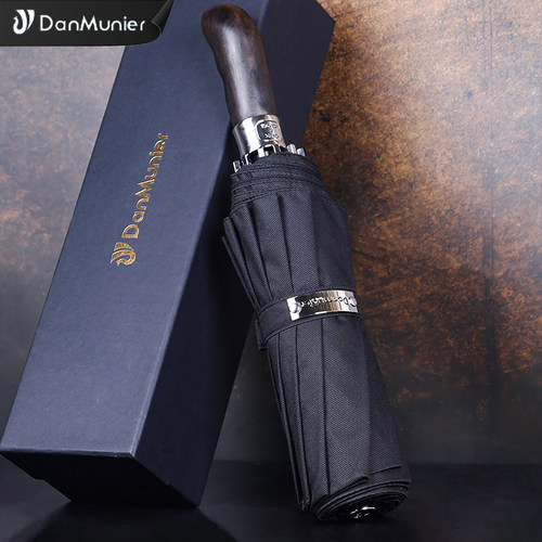 DanMunier黑檀木手柄全自动雨伞
