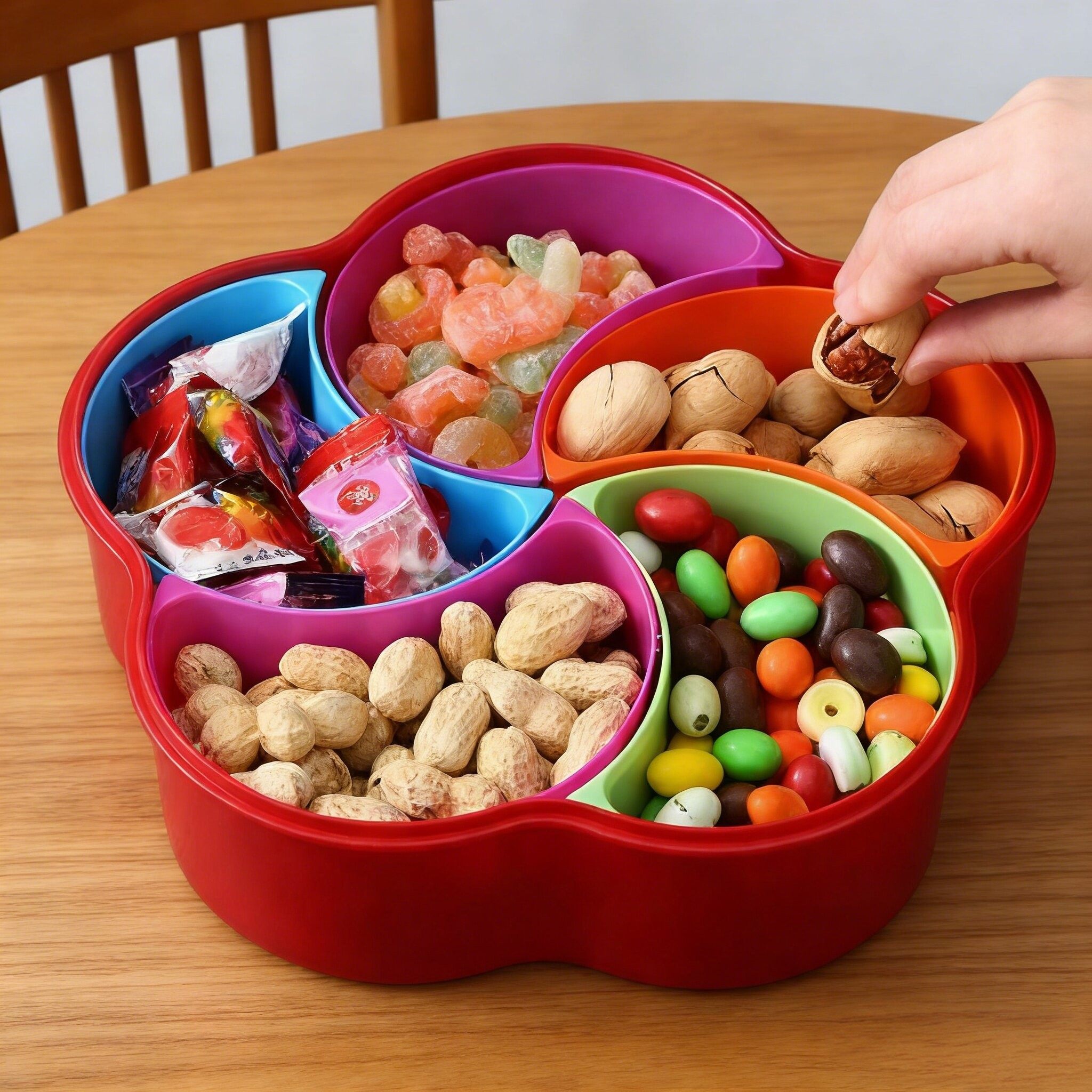 果盘家用客厅茶几水果盘糖果盒干果盒新年喜庆乔迁瓜子零食收纳盒,餐饮具,果盆/果盘/果篮,淘宝优惠券,粉丝福利购,淘宝优惠卷