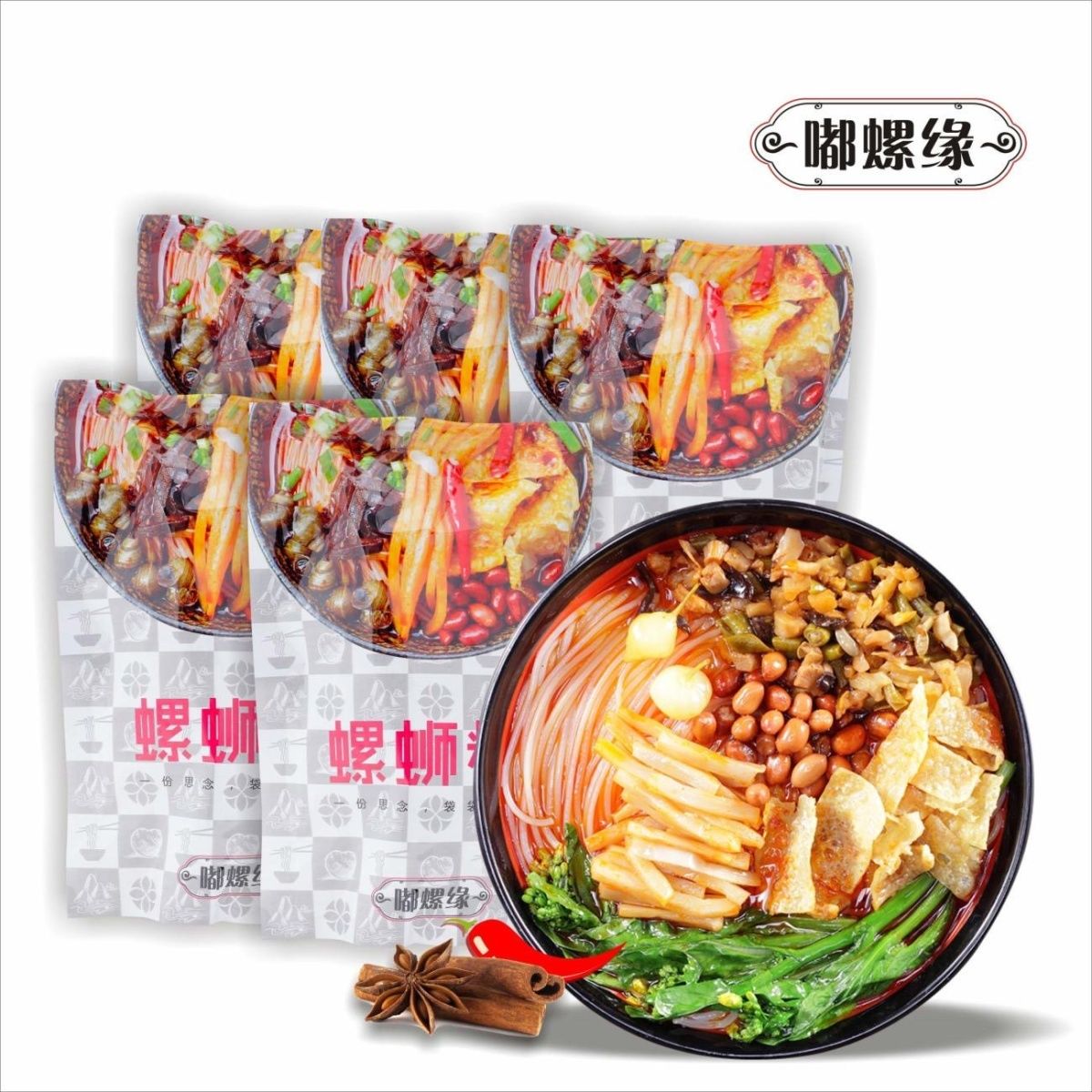 【5袋特惠装】嘟螺缘螺蛳粉正宗柳州螺蛳粉袋装整件爆款批发包邮