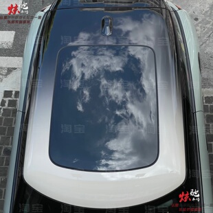 宝马MINICooperF56电动MINI F55车顶机盖定制贴纸 J01车贴拉花F54