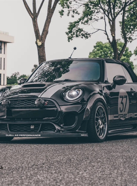 适用于宝马MINI F56车贴拉花CooperR60 F55JCW赛道引擎盖装饰贴纸