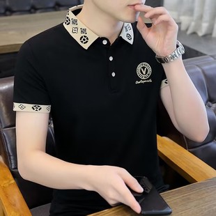 半袖 清仓捡漏夏季 t恤纯棉保罗高端刺绣翻领Polo衫 男士 上衣男 短袖