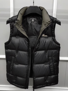 坎肩背心青年短款 羽绒马甲男士 2025青年保暖立领无袖 新款 外套 春季