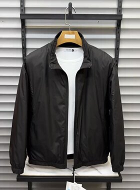 秋冬男士立领双面拉链羽绒服2026