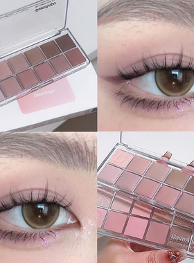 十二色眼影盘哑光日常多色随心搭配细腻不易飞粉持妆学生平价新手