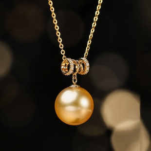 18k金钻 小蛮腰 款 2903H00DY 12mm金珠吊坠