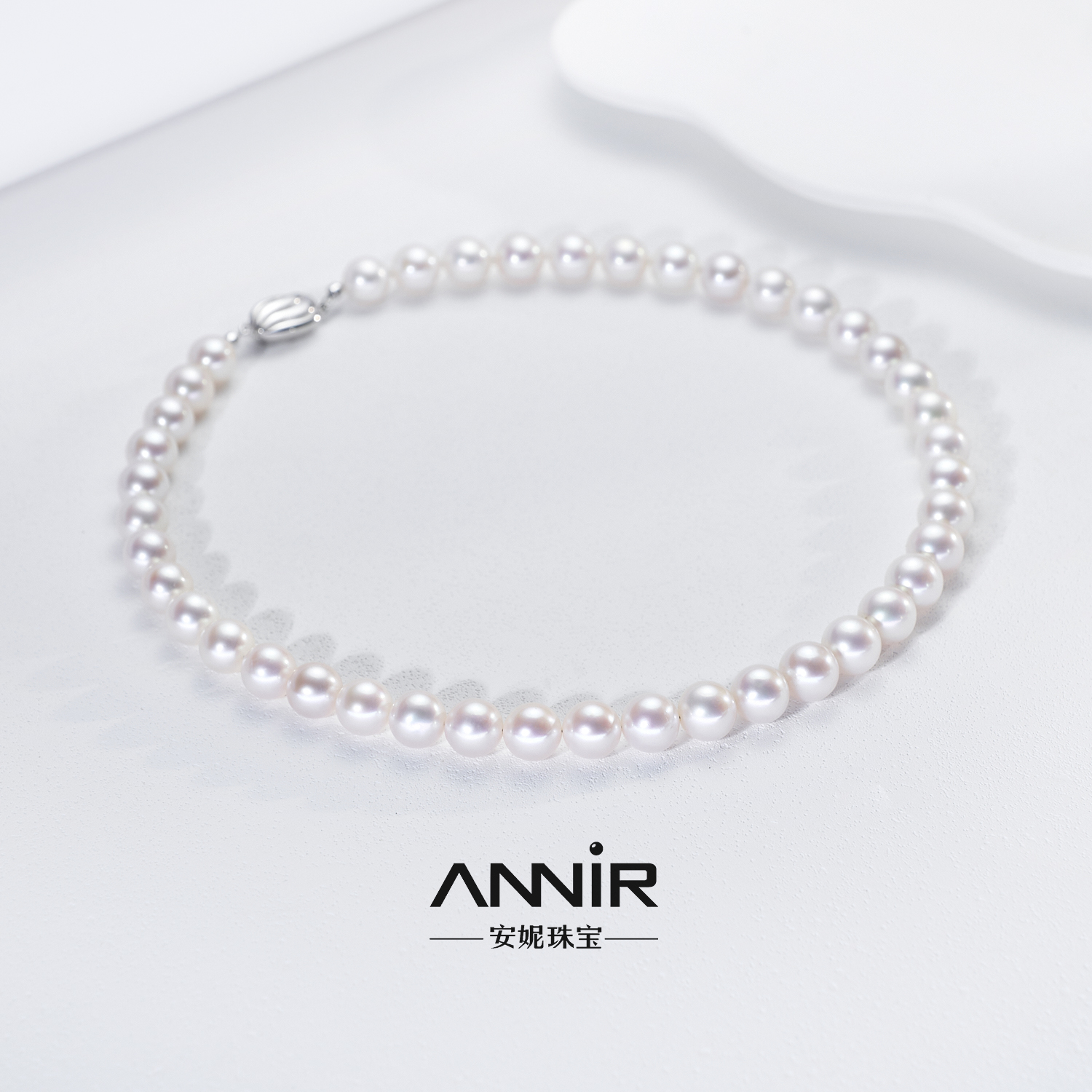 “大无核”珍珠项链 10-11mm  1546H00DY S925银 不含定位扣