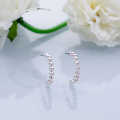 大c珍珠耳环（升级） 4-5mm s925银 2705H00DY
