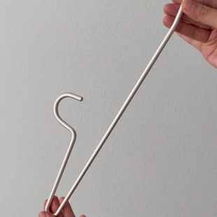 太空铝鹅型裤架加粗矮颈省空间铝合金鹅形裤架短脖子无痕裤子