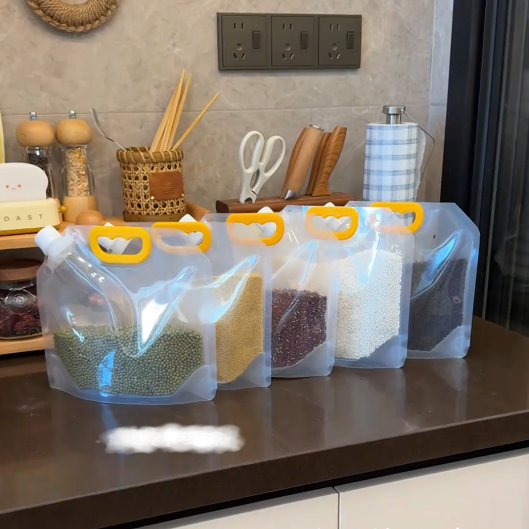 五谷杂粮收纳盒密封袋食品级防潮防虫厨房冰箱保鲜米桶面粉储存袋