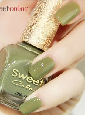 SC快手环保指甲油紫色黑色深色宝石蓝墨绿色七彩灰色美甲网红学生