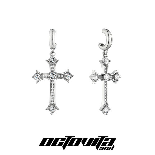 十字架耳环OCTOVITA潮酷