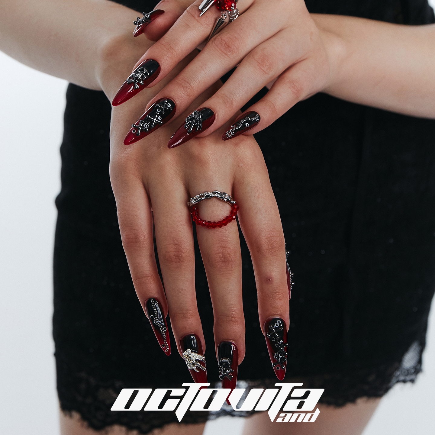 OCTOVITA荆棘玫瑰原创设计戒指