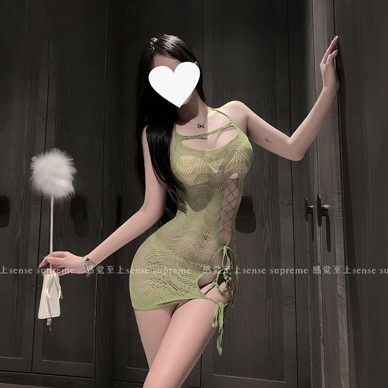 Sense性感纯欲网衣包臀裙高弹力