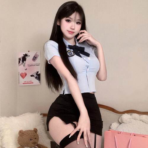 聚酯纤维性感睡衣性感JK制服女
