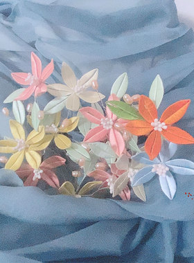 活动价19.9两支包邮春仔小缠花成品汉服配饰簪U钗木簪头饰发簪