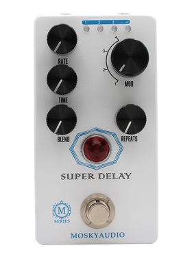 MOSKYAUDIO SUPER DELAY 吉他效果器 M 系列延时效果器 乐器配件