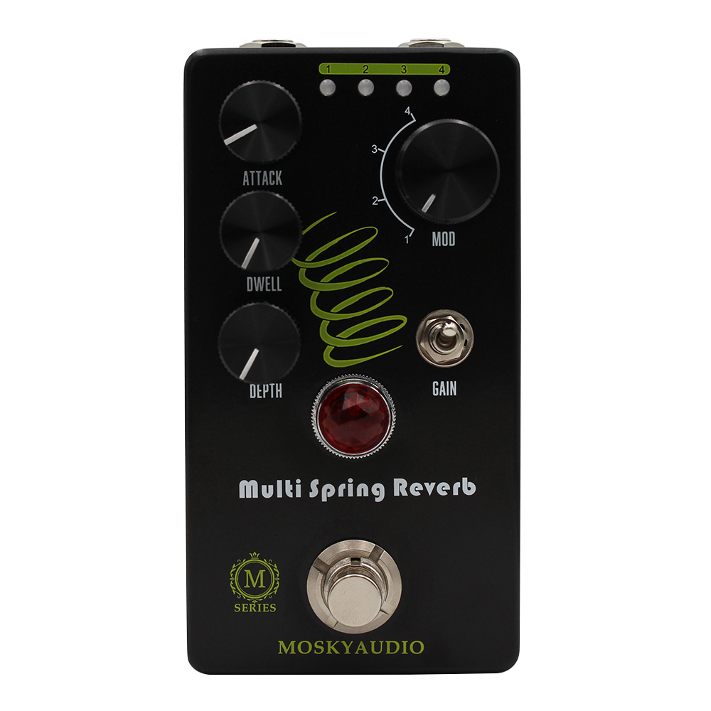 MOSKYAUDIO MULTI SPRING REVERB 混响效果器 吉他乐器配件