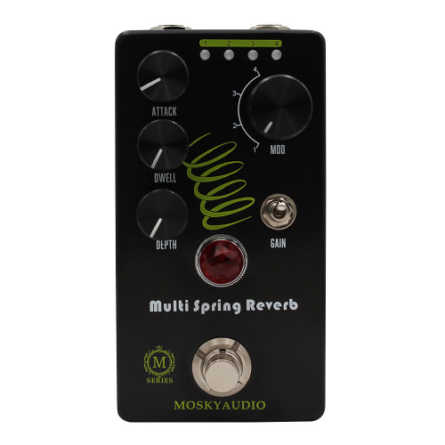 MOSKYAUDIO MULTI SPRING REVERB 混响效果器 吉他乐器配件