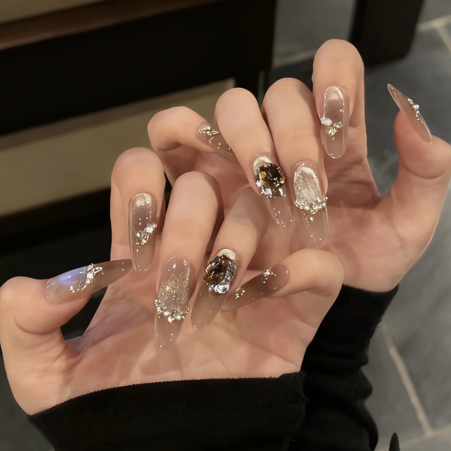 【芋圆奶冻】桃汐里秋冬爆闪棕