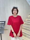 1春加大码 卫衣女 圆领烫钻短袖 宜语析5955 宽松遮肚百搭休闲T恤衫