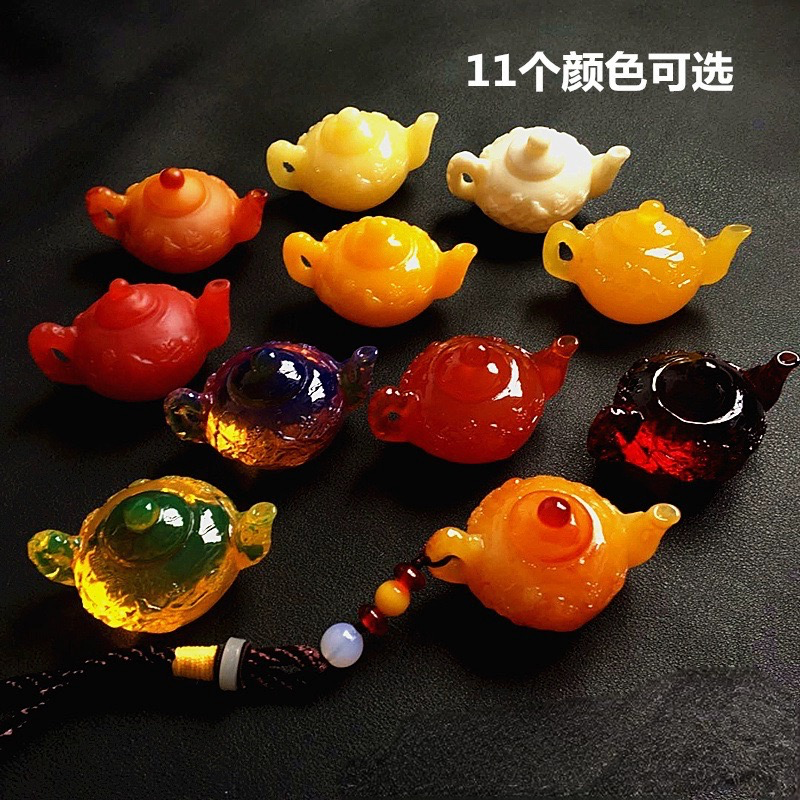 琥珀蜜蜡麻将把玩件蓝珀血珀把把壶手把件老蜜蜡把把糊白蜜金珀批