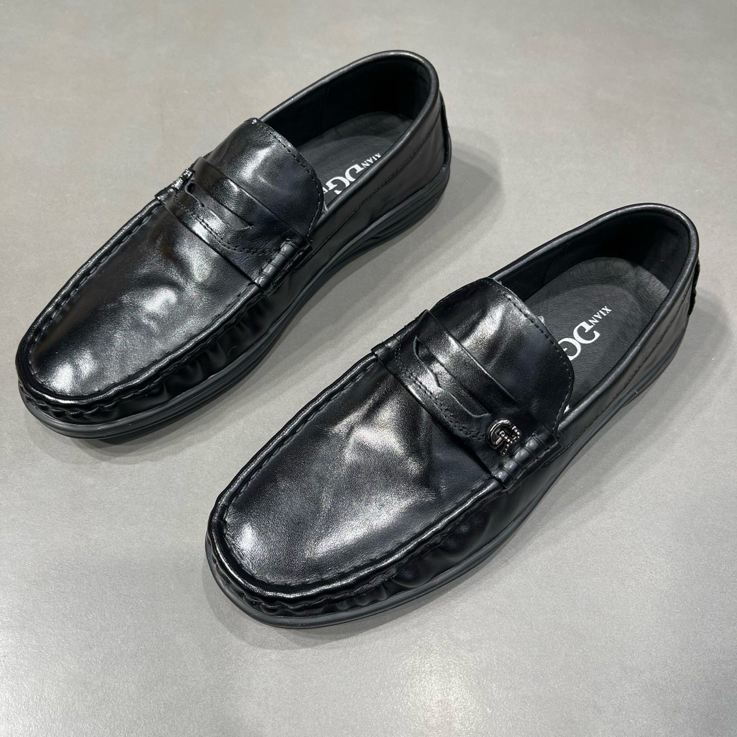 有范男鞋春季一脚蹬懒人鞋轻便舒适透气软面软底不臭脚牛皮豆豆鞋,流行男鞋,乐福鞋（豆豆鞋）,淘宝优惠券,粉丝福利购,淘宝优惠卷