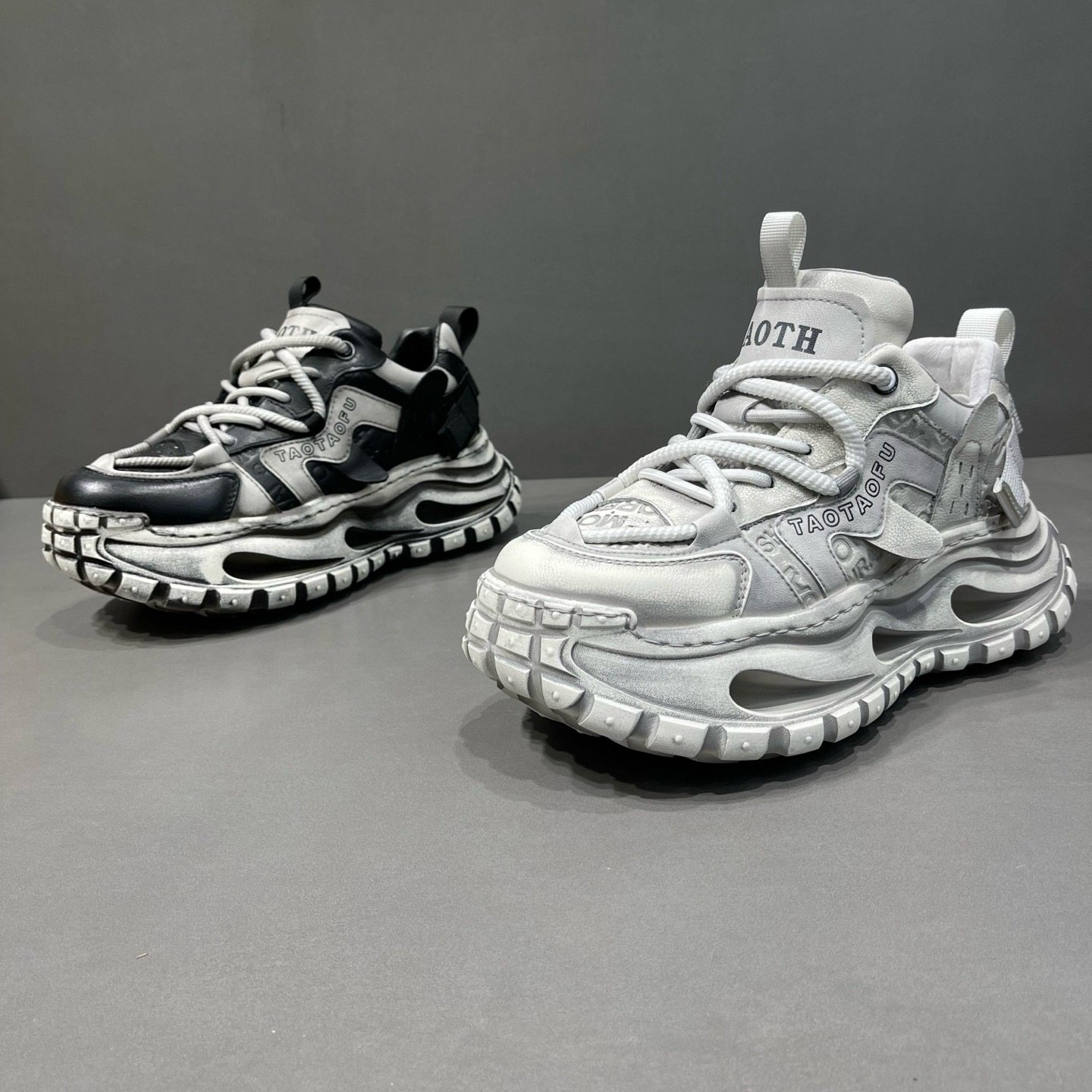 有范男鞋春季厚底增高减震休闲鞋嘻哈牛皮个性另类轻奢潮流老爹鞋,流行男鞋,老爹鞋,淘宝优惠券,粉丝福利购,淘宝优惠卷