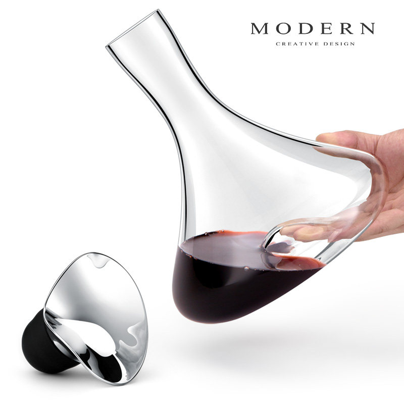 摩登MODERN北欧轻奢醒酒器水晶玻璃家用商用红酒分酒器样板房摆件