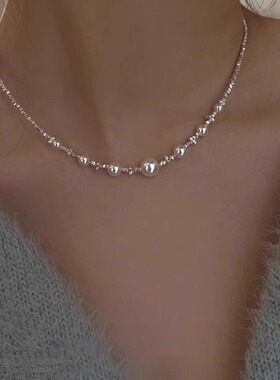 Loga.Py 碎银子珍珠项链女款轻奢小众气质锁骨链2025新款爆款颈链