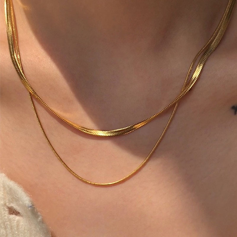 Loga.Py简约蛇骨链欧美风