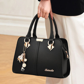 香港真皮女士包包手提包2025新款 潮时尚 百搭中年大容量单肩斜挎包