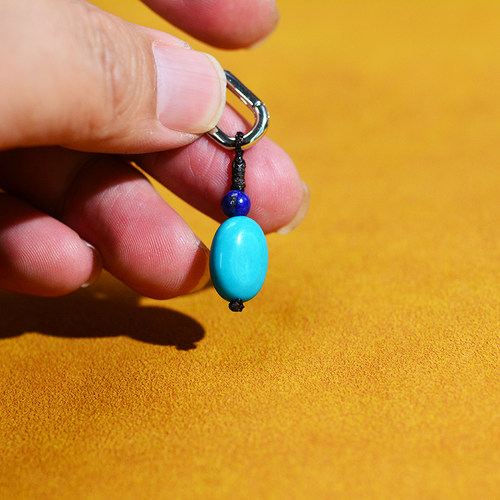 胡泊之蓝 纳木错灵灵感318自驾单边耳饰绿松石耳环藏青金耳坠男女