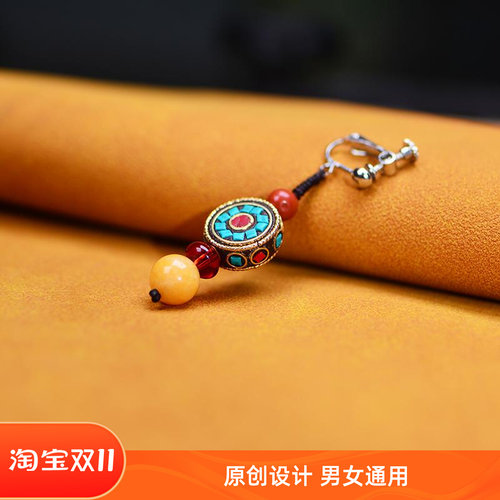 绿松石藏式耳环西藏旅游尼泊尔