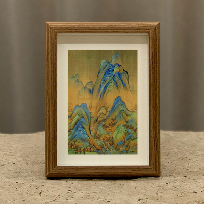 国画字画桌案摆台千里江山图名