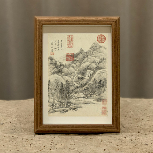 山水画字画摆台国画中式禅意礼物