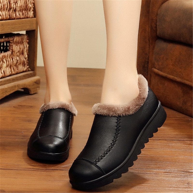 冬季保暖中老年女鞋老太太老人