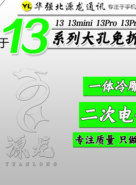 源龙适用A规13大孔13promax A规13mini大孔免拆钢圈原装一体冷雕