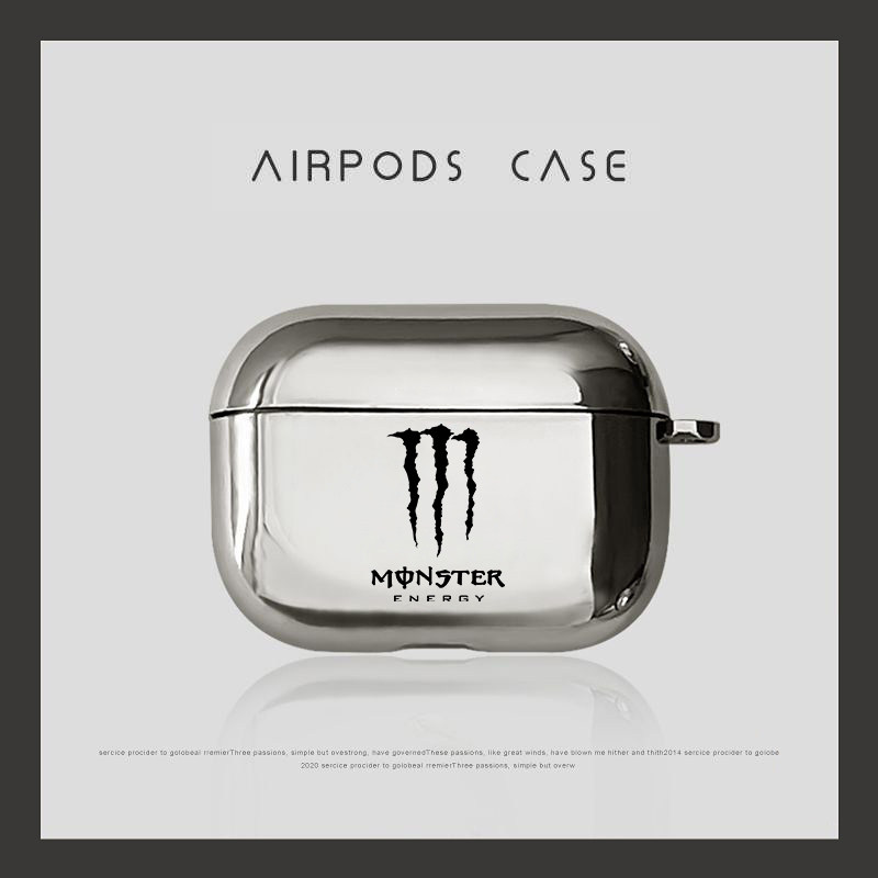 电镀黑色魔爪适用于苹果Airpods2pro3代4代保护套pro2耳机保护壳华为freebudspro4透明耳机套软壳