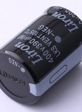 LKS2G391MR040K63B 牛角型电解电容 390uF ±10% 400V 插件,D30xL