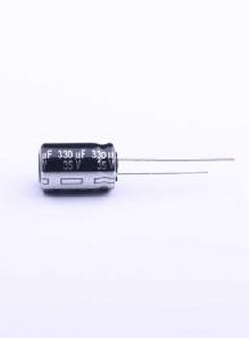 EEUEB1V331 直插铝电解电容 330uF ±20% 35V 插件,D10xL16mm