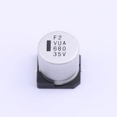 VUA681M1VTR-1616 贴片型铝电解电容 680uF ±20% 35V SMD,D16xL1