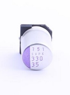 35SVPK330M 固态电容 330uF ±20% 35V SMD,D10xL12.6mm