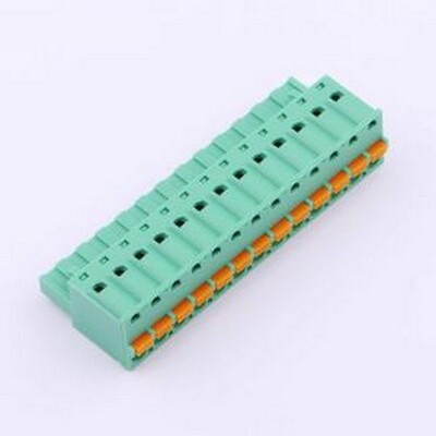 MX2EDGKD-5.08-13P-GN01-Cu-A 插拔式接线端子 1x13P 5.08mm 排数