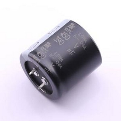 2WLGWA391M6R35B 牛角型电解电容 390uF ±20% 450V 插件,D35xL35