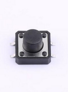 TS-1280SK 轻触开关 12*12*8mm 立贴轻触开关 黑色 弹力250gf 编