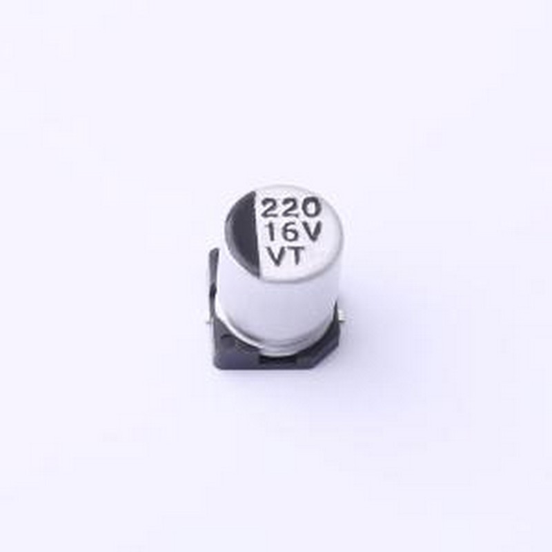 VT1C221M0607 贴片型铝电解电容 220uF ±20% 16V SMD,D6.3xL7.7m